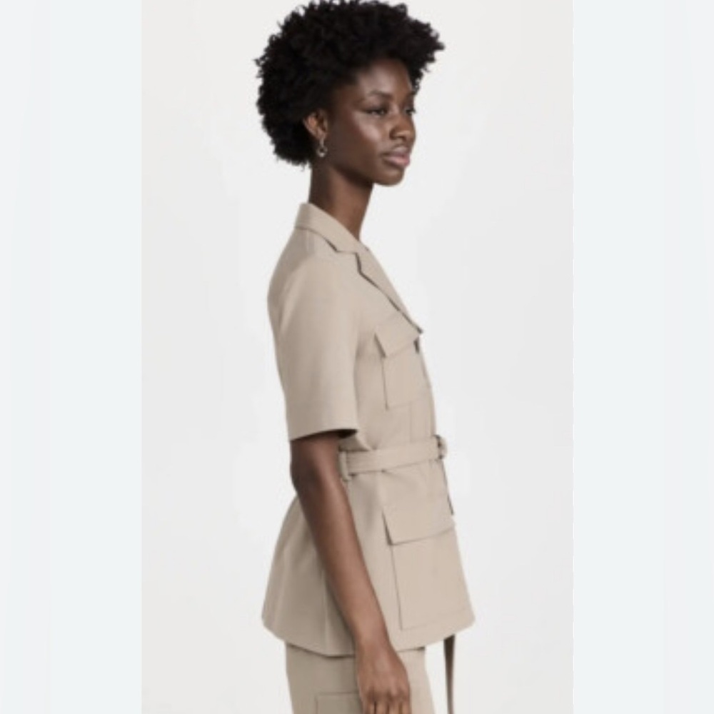 Saint Tropez West Belted Linen Safari Tunic/Top
